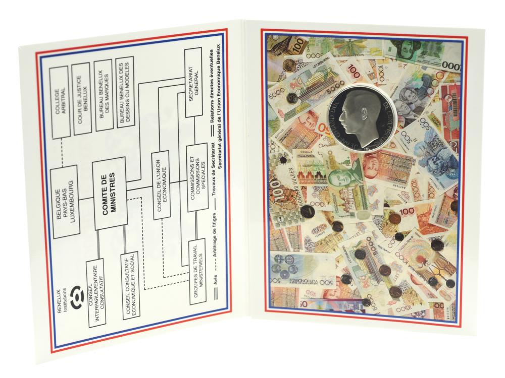 Коллекционная монета Бенилюкс 250 франков 1994 Серебро Proof 50 лет договора Бенилюкс (Ag 925 18,75 г (М23711)