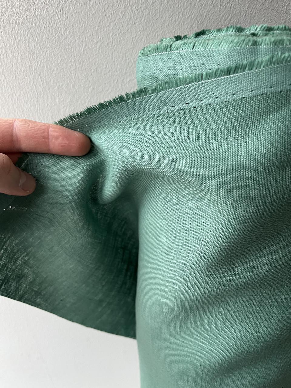 Тканина скатерна LINEN PLUS 100% льон 143 см 1621 Світло-зелений - фото 4 Тканина скатерна LINEN PLUS 100% льон 143 см 1621 Світло-зелений - фото 4