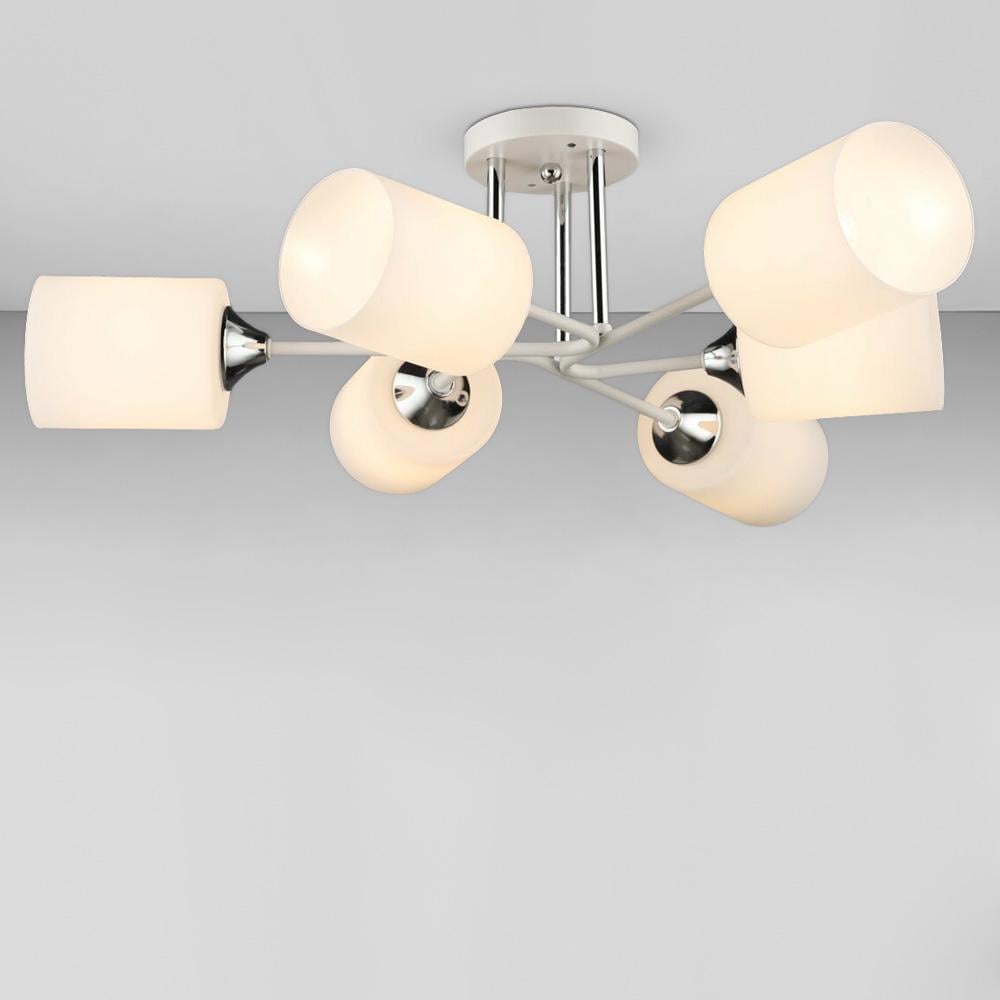 Люстра стельова Lighthouse SRS-20119/6 WT+CR Білий/Хром/Білий (113315)