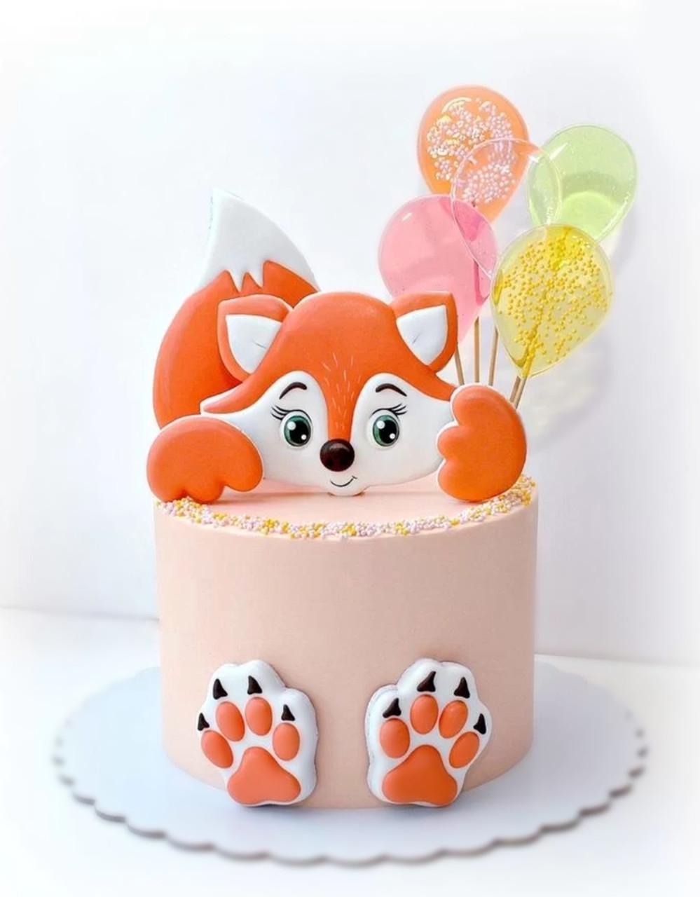 Кондитерський декор з цукрової мастики Лисичка - фото 5