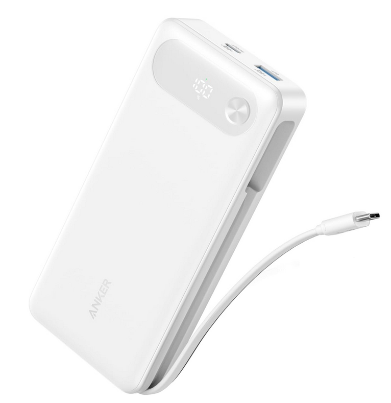 Повербанк Anker 20000 mAh USB-C Cable 87W Max Fast Charging White