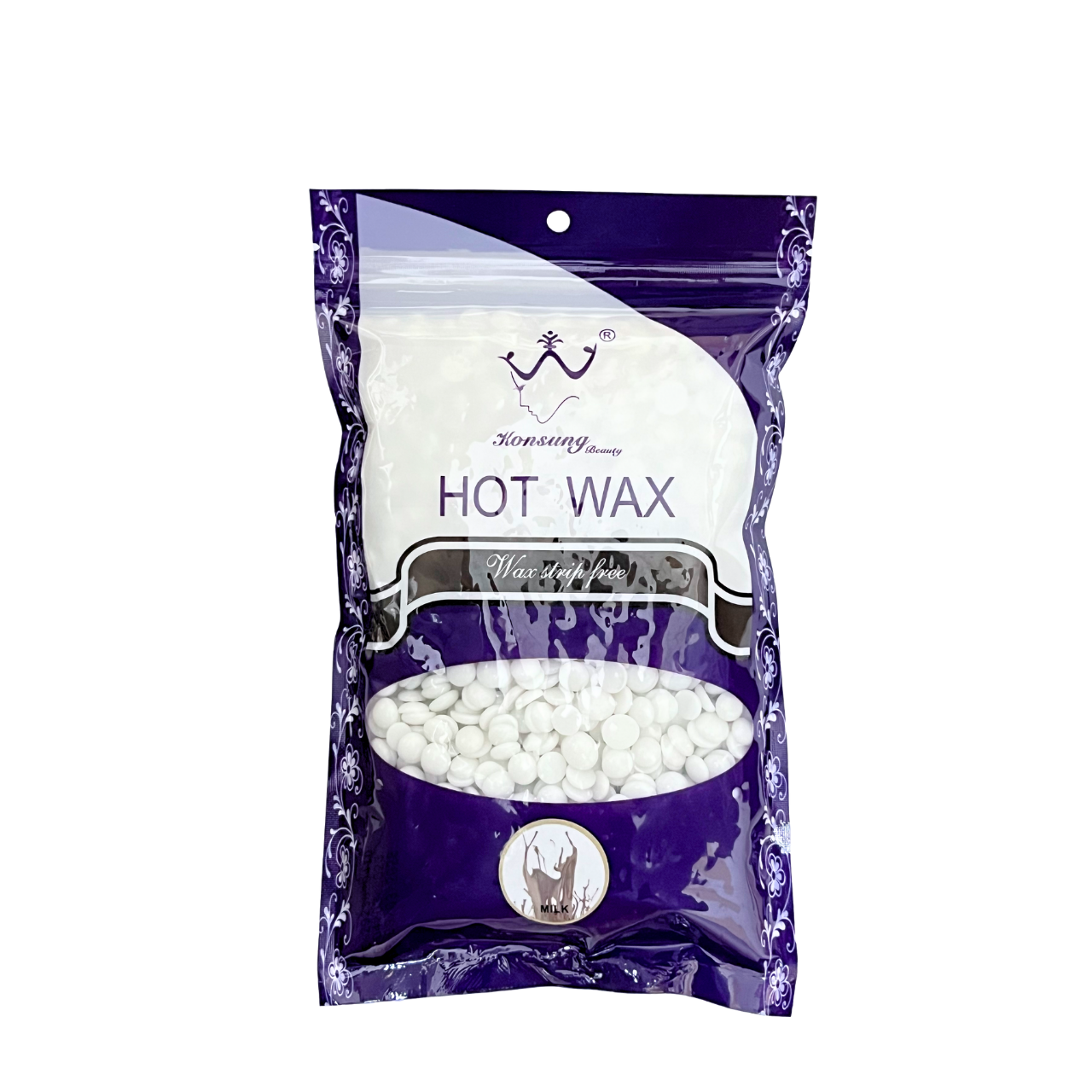 Віск плівковий для депіляції Konsung Hot Wax Milk в гранулах 300 г