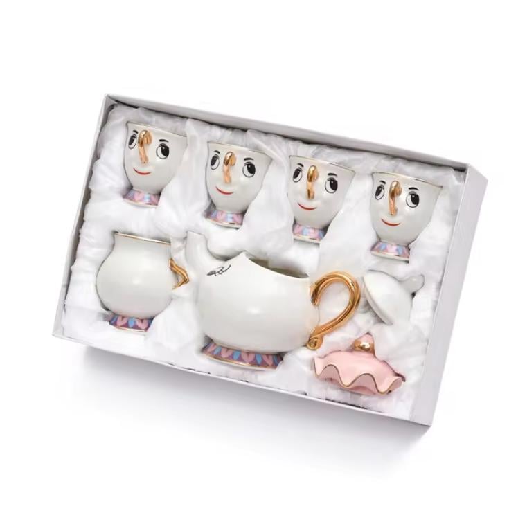 Чайный сервиз из мультфильма Disney Красавица и Чудовище Beauty and the Beast Миссис Поттс и Чип Чайный сервиз из мультфильма Disney Красавица и Чудовище Beauty and the Beast Миссис Поттс и Чип