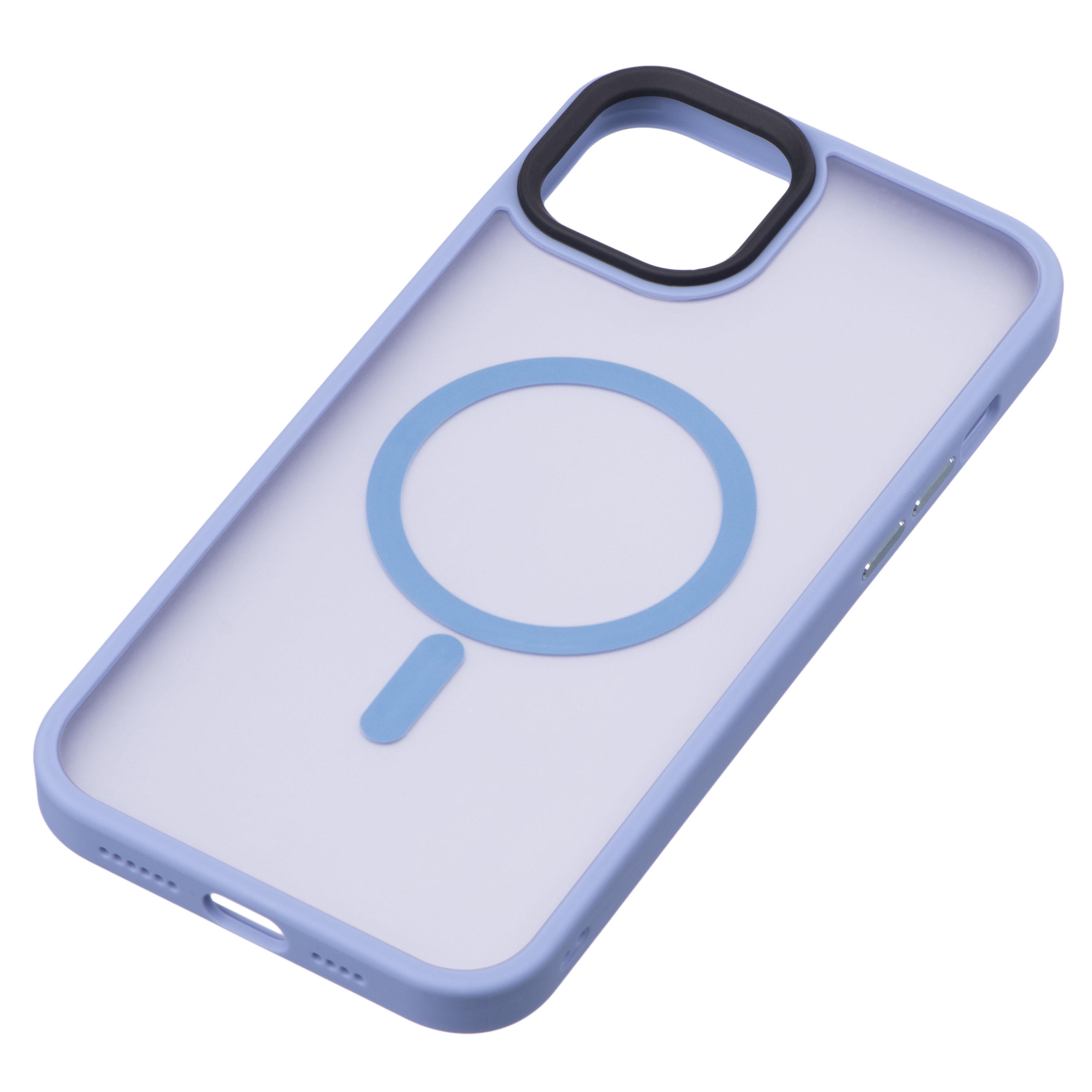 Чехол 2E Basic для Apple iPhone 15 Plus, Soft Touch MagSafe Cover, Light Blue (ERC-2E-IPH-15PRM-OCLS-BL) - фото 2