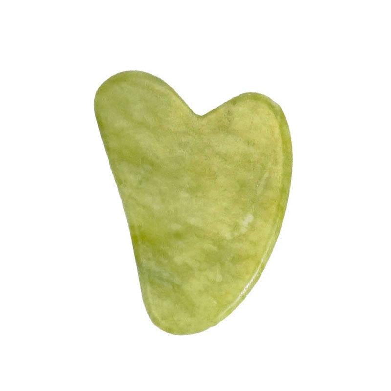 Скребок ефритовий Гуаша для масажу обличчя та тіладля лімфодренажу підтягування та омолодження шкіри (R9505)