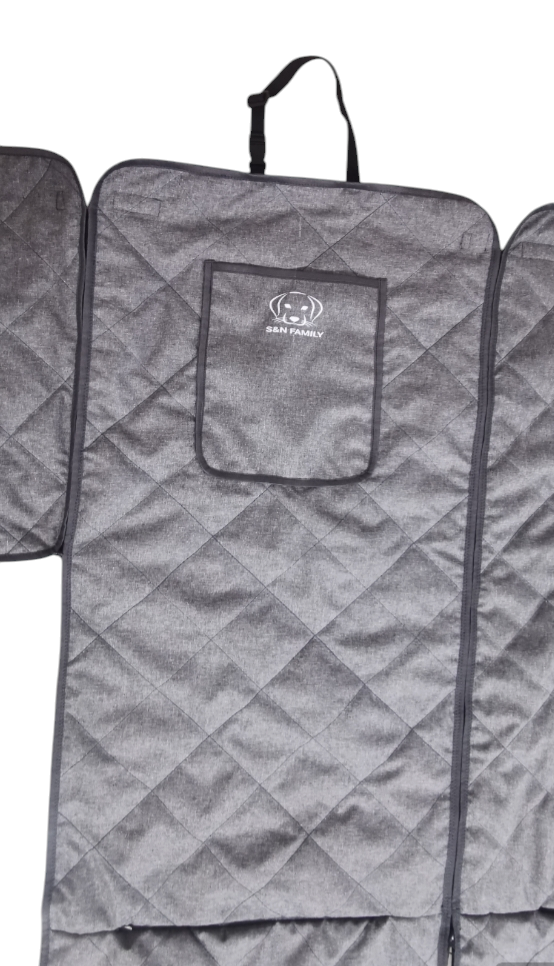 Автогамак трансформер в авто S&N FAMILY для перевозки собак 155х135 см Черный - фото 5