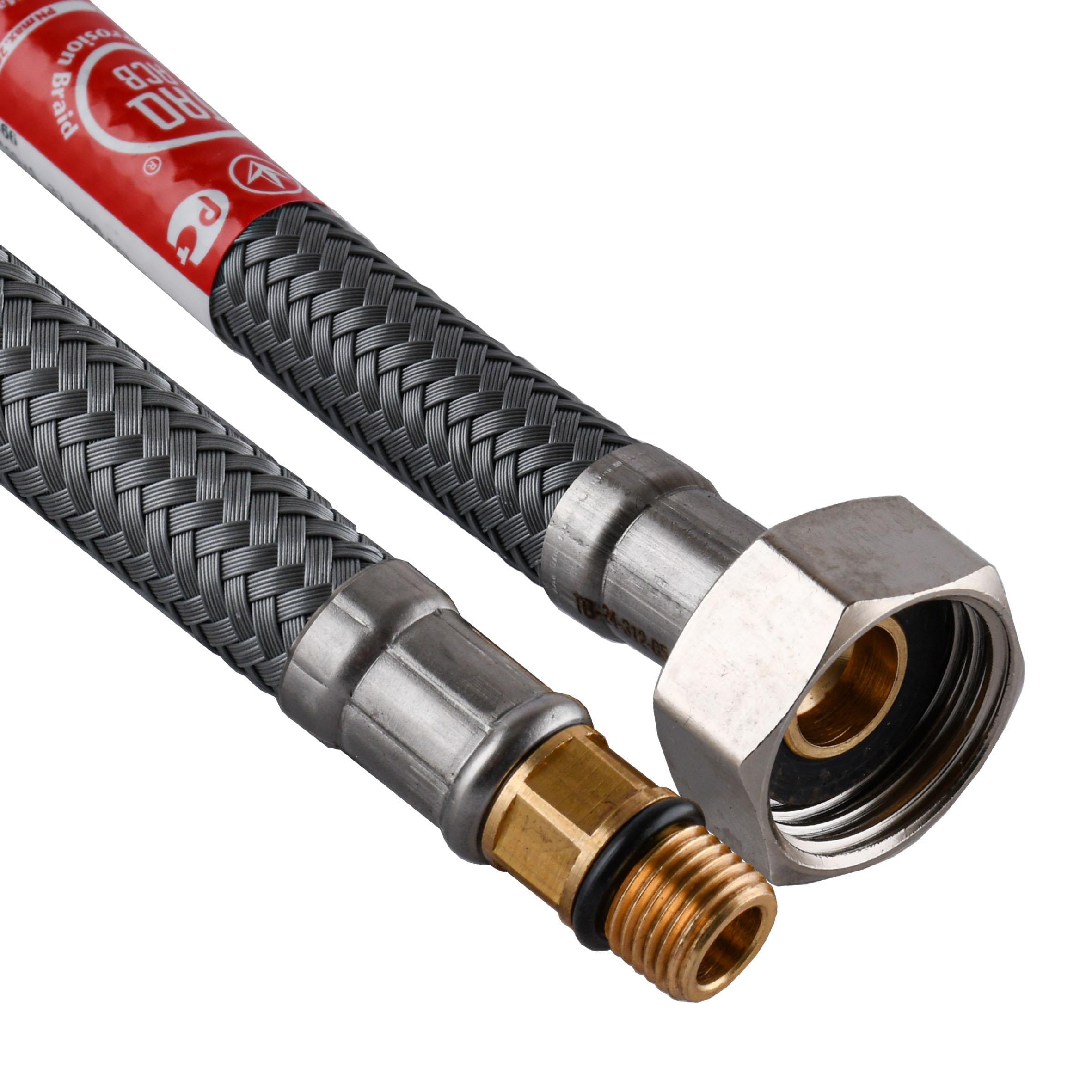 Шланг для смесителя TUCAI М10х1/2″ короткий 0,4 м антикоррозия TAQ GRIF ACB 204279 (000009432)