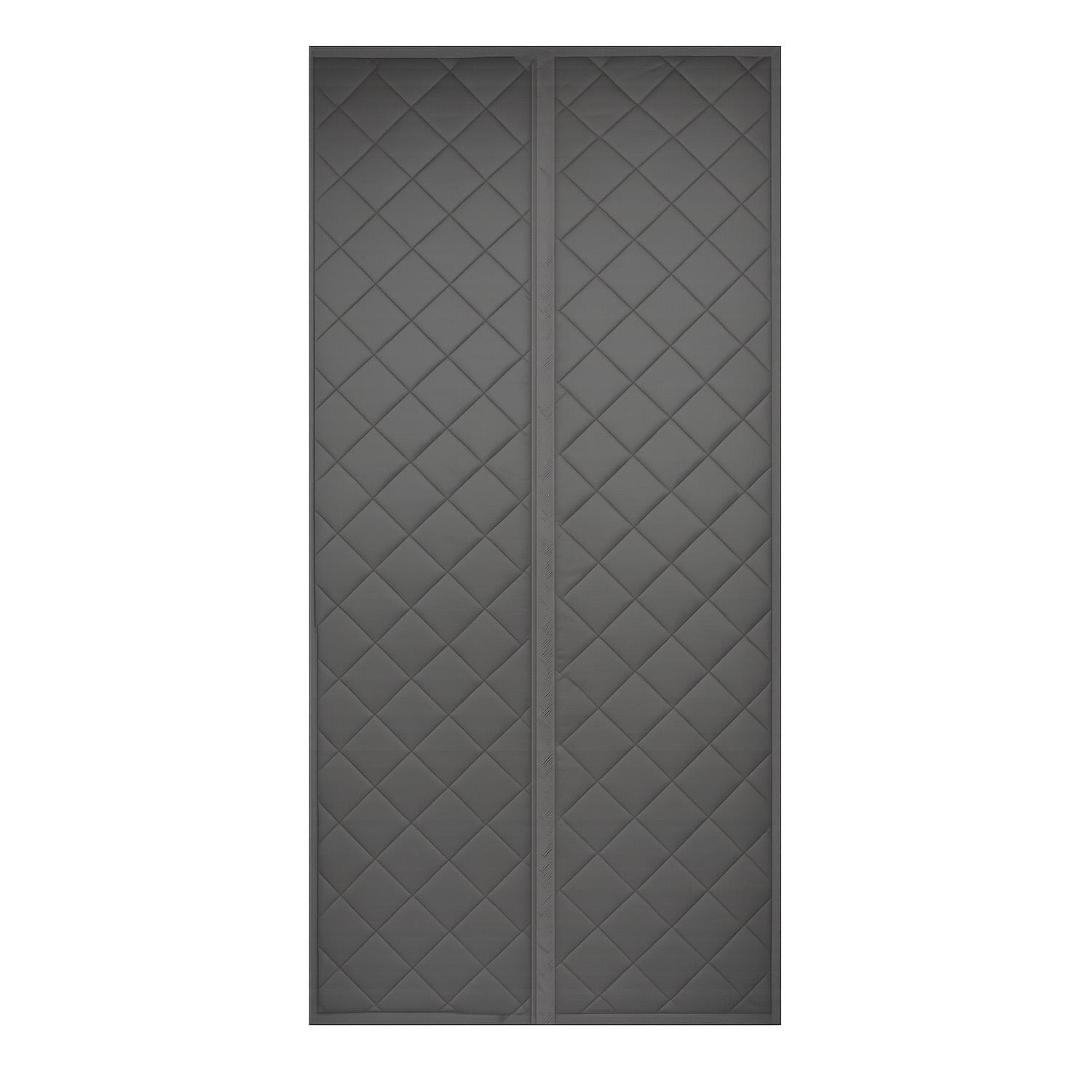 Шторы теплоизоляционные для входной двери на магнитах 90х210 см Серый (29424083)