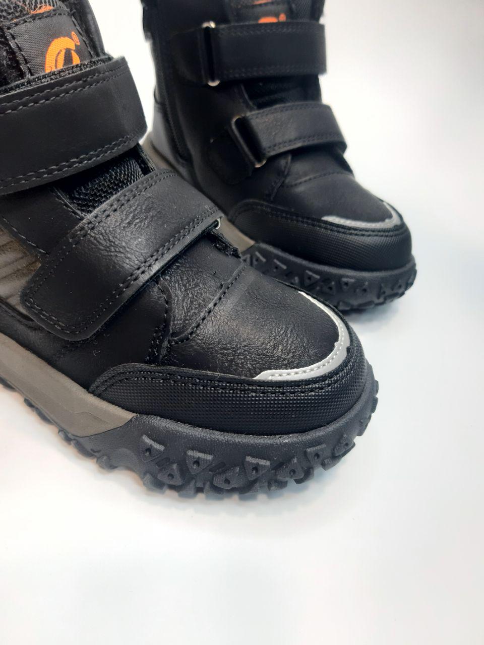 Черевики зимові Clibee для хлопчика р. 33 21,8 см Чорний (618 bl-orange) - фото 5