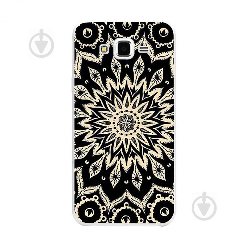 Чехол с рисунком Printed Silicone для Samsung J2 Prime G532 Черный Узор (hub_rUHD50853)