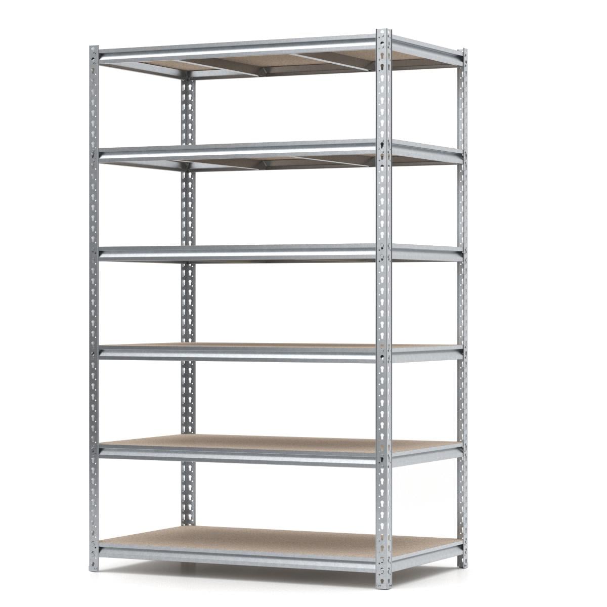 Стеллаж PIN Strong металлический оцинкованный 6 полок из шлифованного ДСП 2500х1530х700 мм