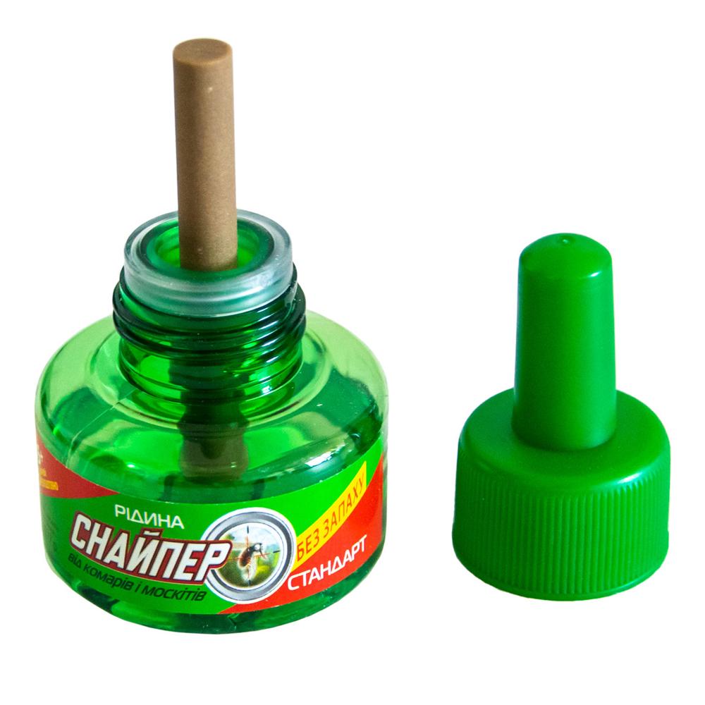 Рідина для фумігатора від комарів Снайпер 45+5 ночей 27 мл Зелений - фото 2 Рідина для фумігатора від комарів Снайпер 45+5 ночей 27 мл Зелений - фото 2