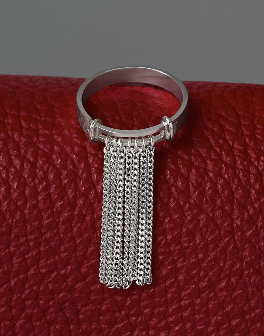 Каблучка Confidence з ланцюжками жіноча IVA JEWELRY срібна 14.5 Каблучка Confidence з ланцюжками жіноча IVA JEWELRY срібна 14.5