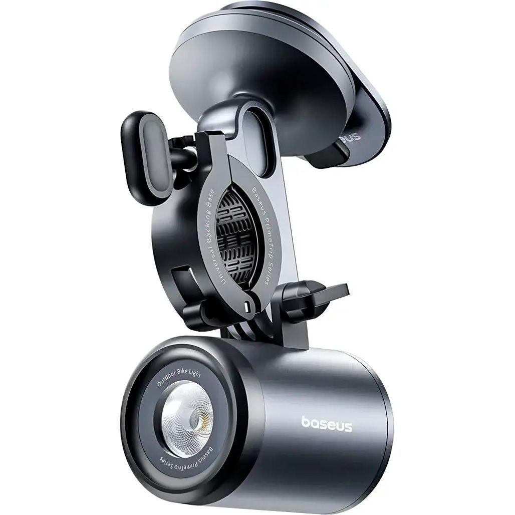 Держатель и фонарик мото-вело BASEUS PrimeTrip Series Dual-Color Bike Light Set C12569000121-00 Black