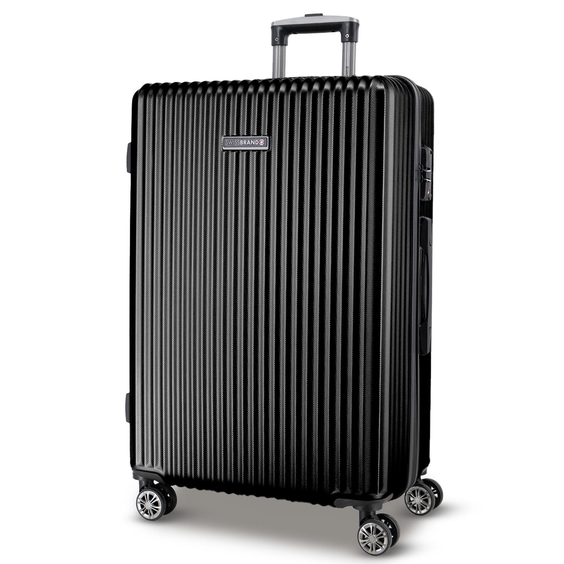 Чемодан Swissbrand Riga 2.0 L Black (SWB_LHRIG001L)