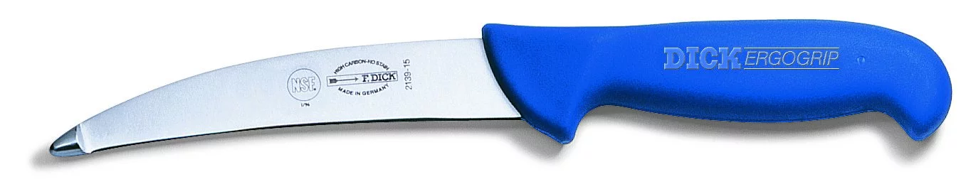 Нож для потрошения DICK Ergogrip изогнутое лезвие 150 мм Синий (82139150) Нож для потрошения DICK Ergogrip изогнутое лезвие 150 мм Синий (82139150)