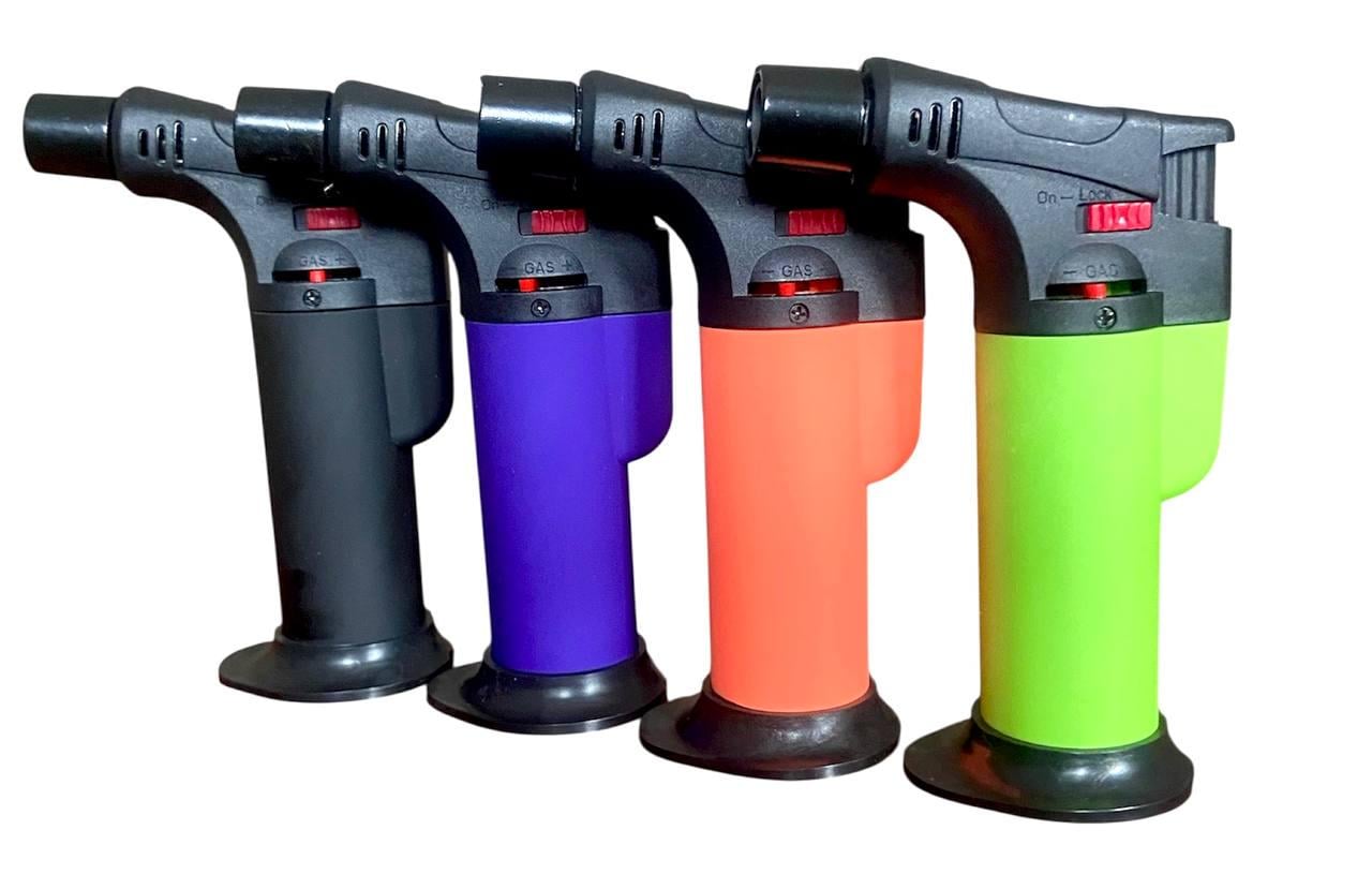 Набор горелок кондитерских газовых №001-2 для карамелизации и фламбировки блюд с пьезоподжигом 4 шт. 11,5х7,5х3 см Разноцветный (33733345)