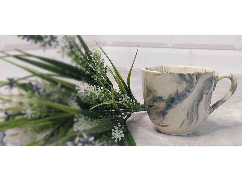 Чашка Слов'янськ Одеса веселка 200 мл Ізумрудний малахіт (1086995)