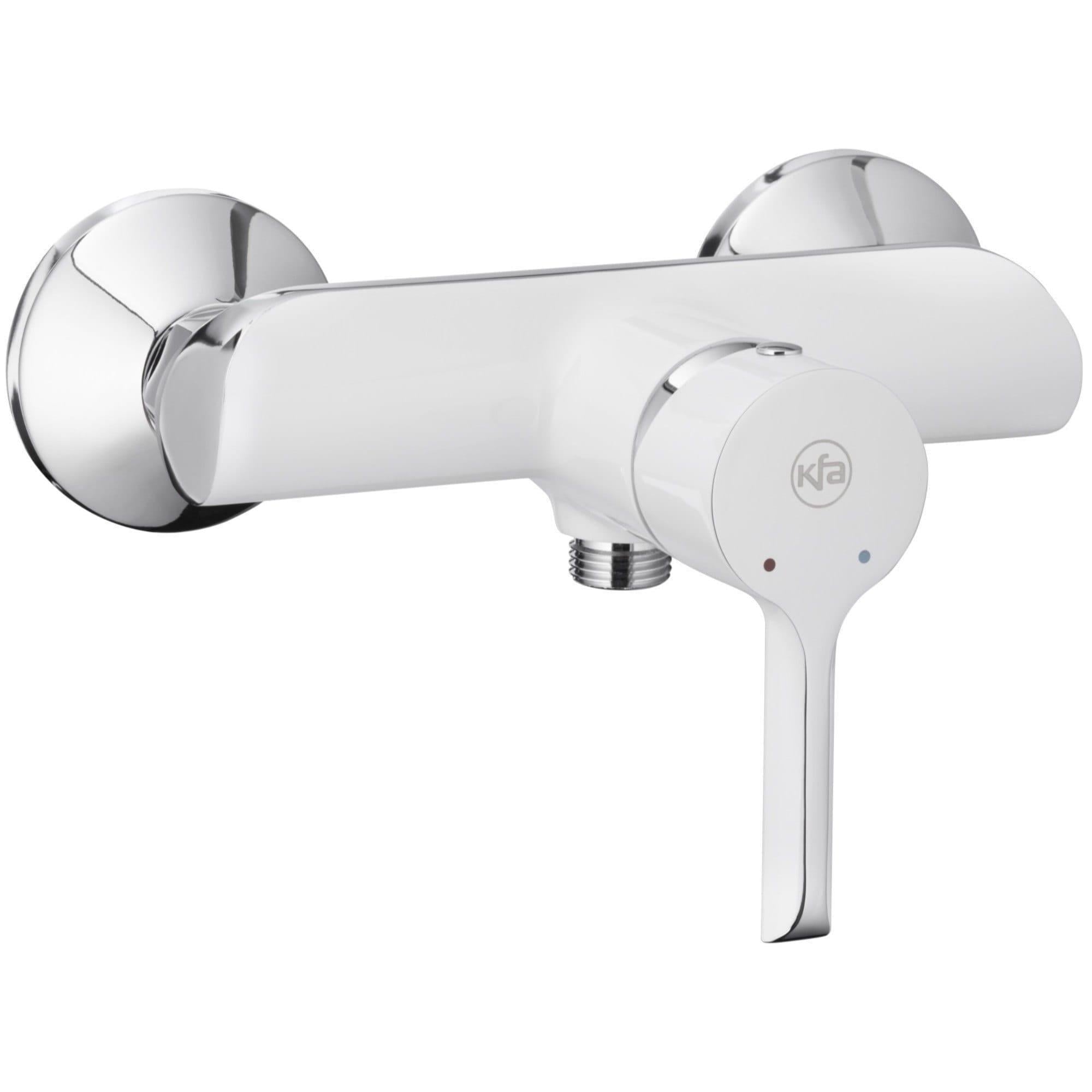 Змішувач для душу KFA Armatura Angelit одноважільний Білий/Хромований (4726-010-40)