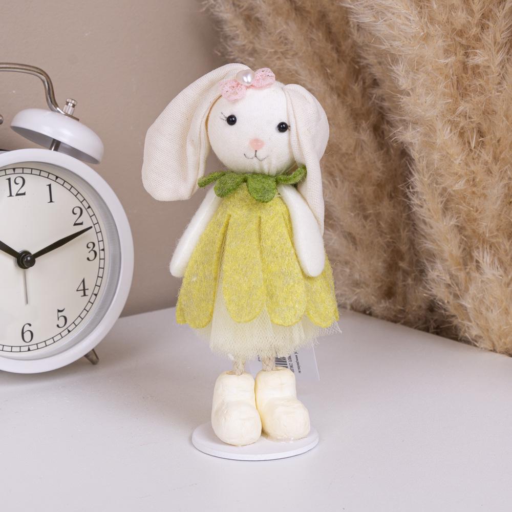 Статуетка Зайчик у жовтій сукні 15 см (5207-4)