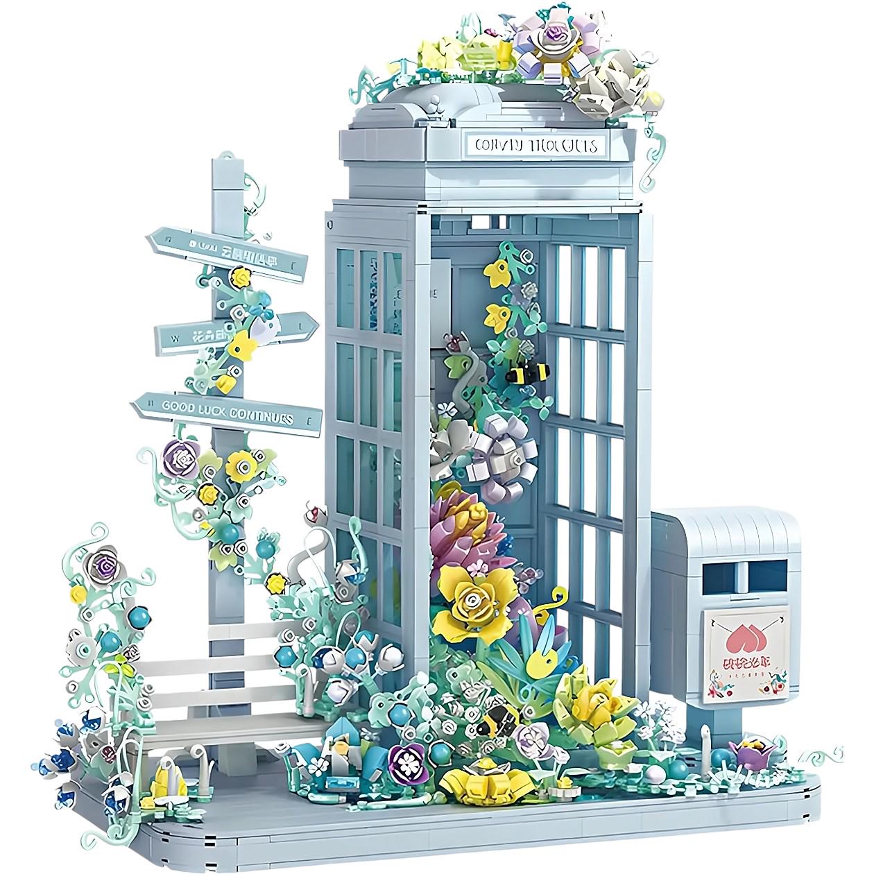 Конструктор детский Telephone Booth Телефонная будка пазовая 2079 дет. (TT 1001 (8))