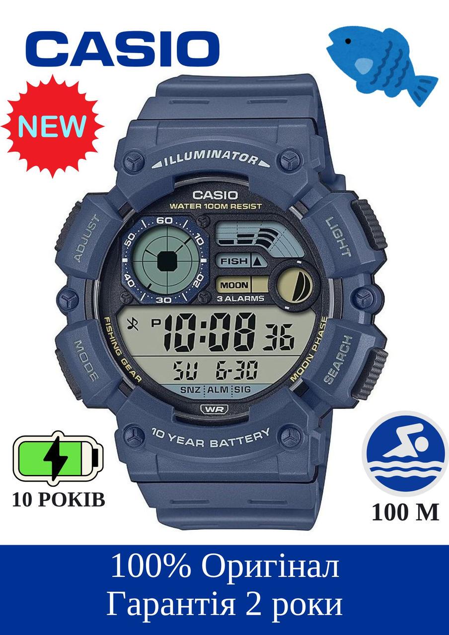 Наручний годинник чоловічий Casio WS-1500H-2A можна плавати d 51 мм (2525638752) - фото 7