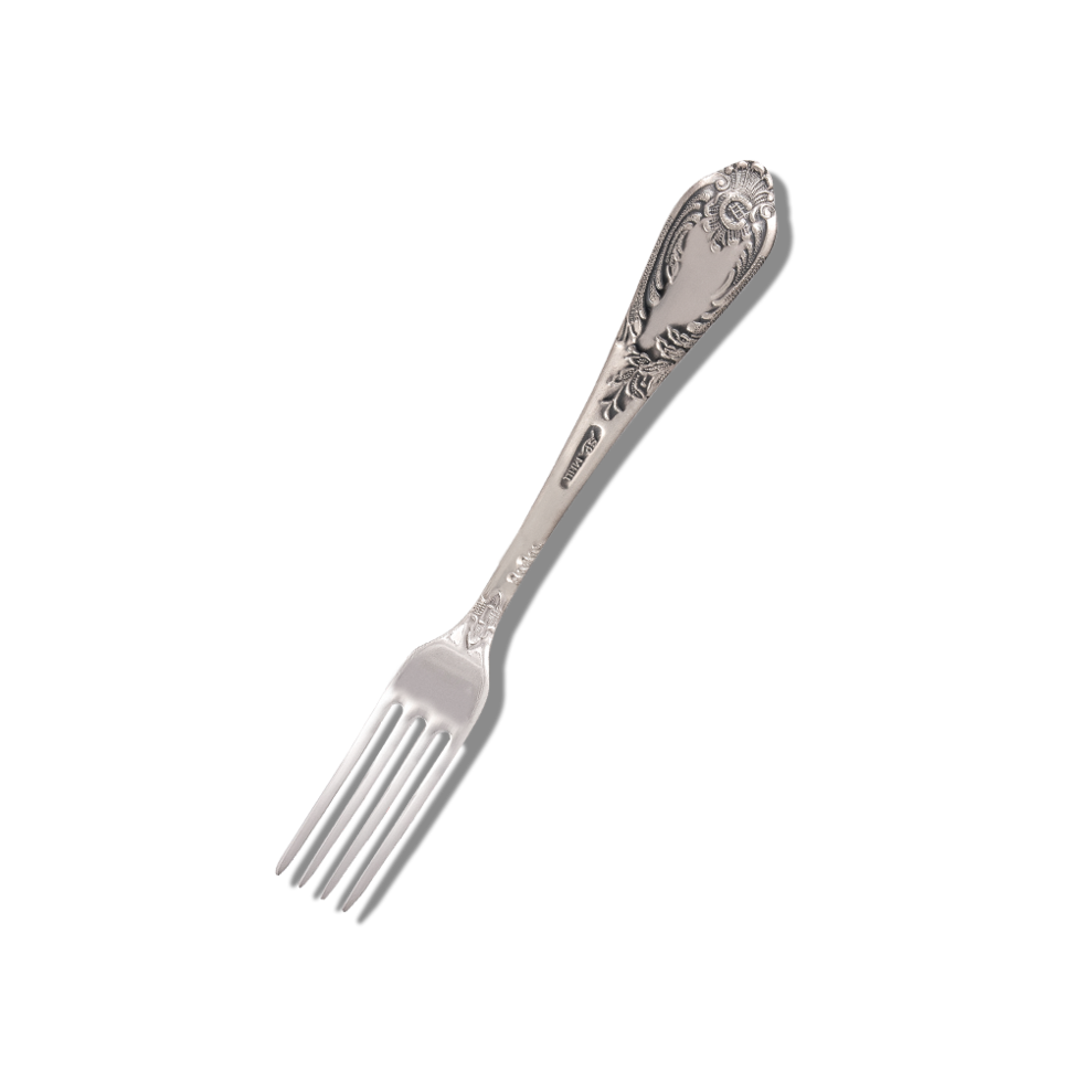 Вилка десертная Classic мельхиор посеребренная (20493) - фото 2