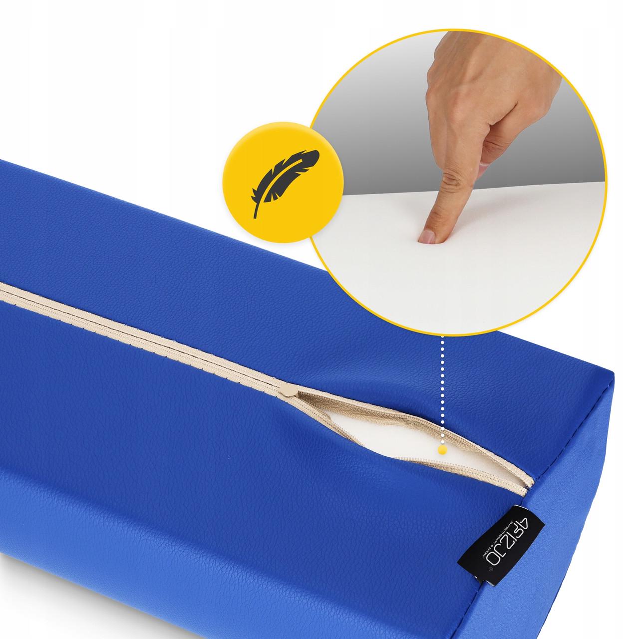 Полувалик 4fizjo для реабилитации и массажа 60х30х15 Blue (P-5905973402927) - фото 4 Полувалик 4fizjo для реабилитации и массажа 60х30х15 Blue (P-5905973402927) - фото 4