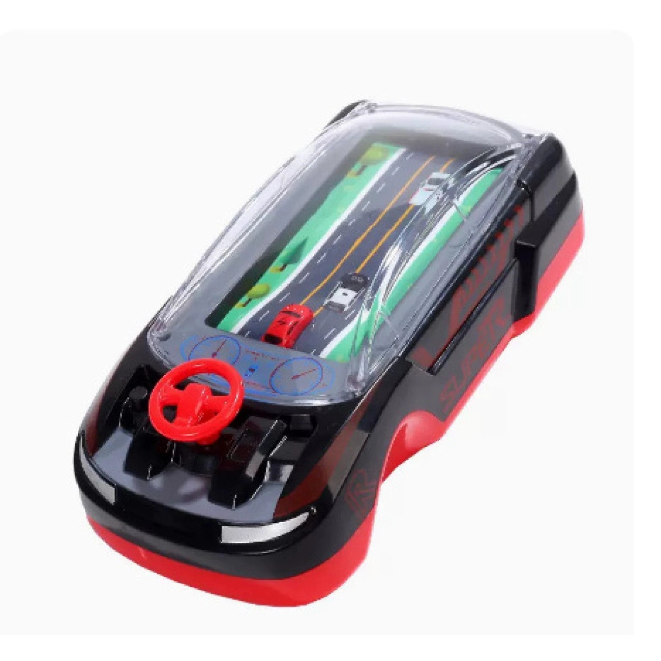 Детский автотренажер электронный с музыкой Черный с красным (29093447)