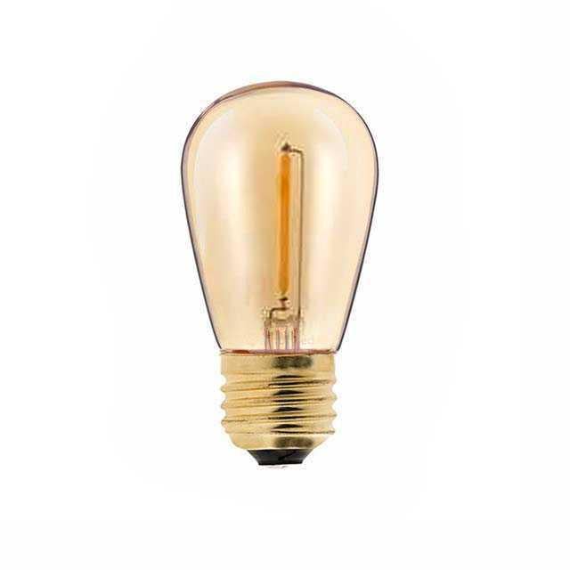 Лампа Edisons LED ST45 Gold E27 1W 2200K скляна колба (7984) - фото 2