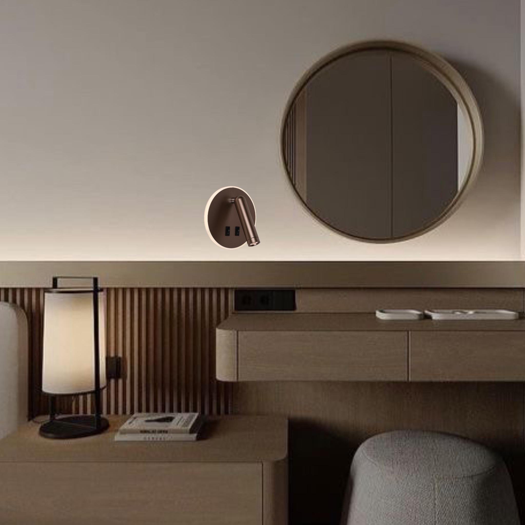 Бра світлодіодне приліжкове Коричневий (806-V306R CF) - фото 3 Бра світлодіодне приліжкове Коричневий (806-V306R CF) - фото 3