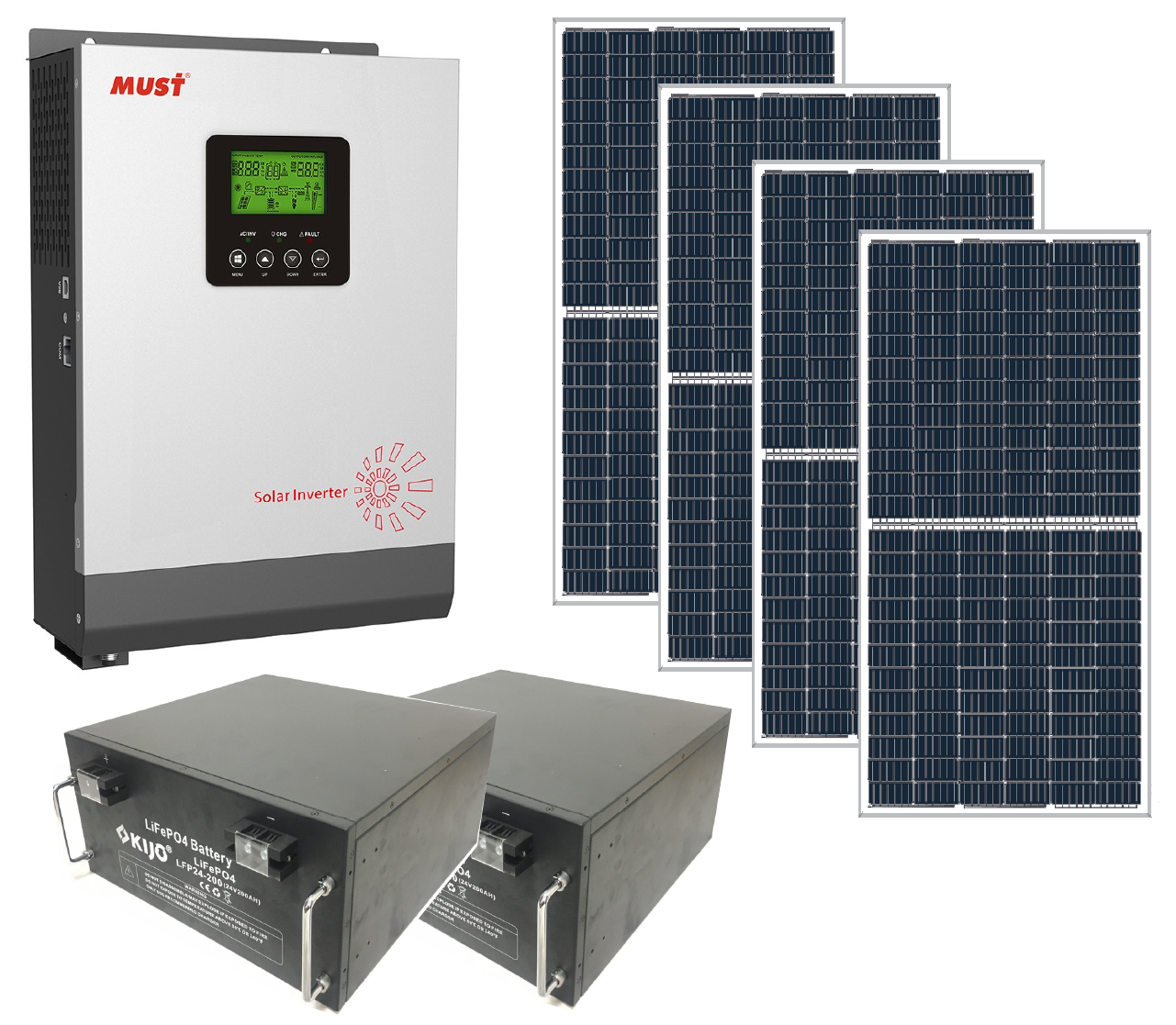 Комплект автономной солнечной электростанции Своя Энергія KAS8-5/82/218 5 кВт на литиевых АКБ