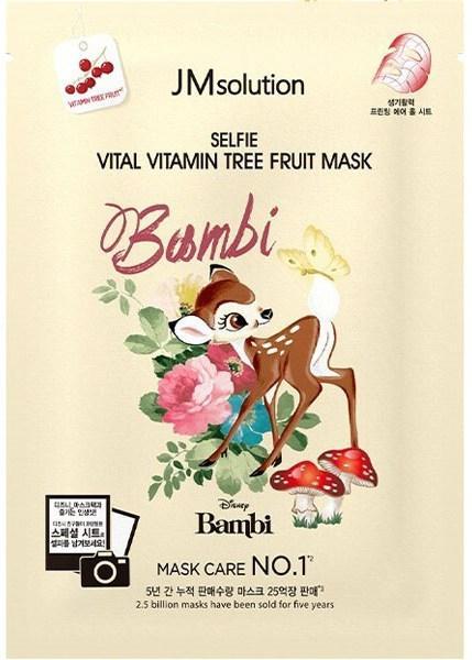 Тканинна маска для обличчя з екстрактом обліпихи JMsolution Disney Selfie Vital Vitamin Tree Fruit Mask мультивітамінна - фото 2