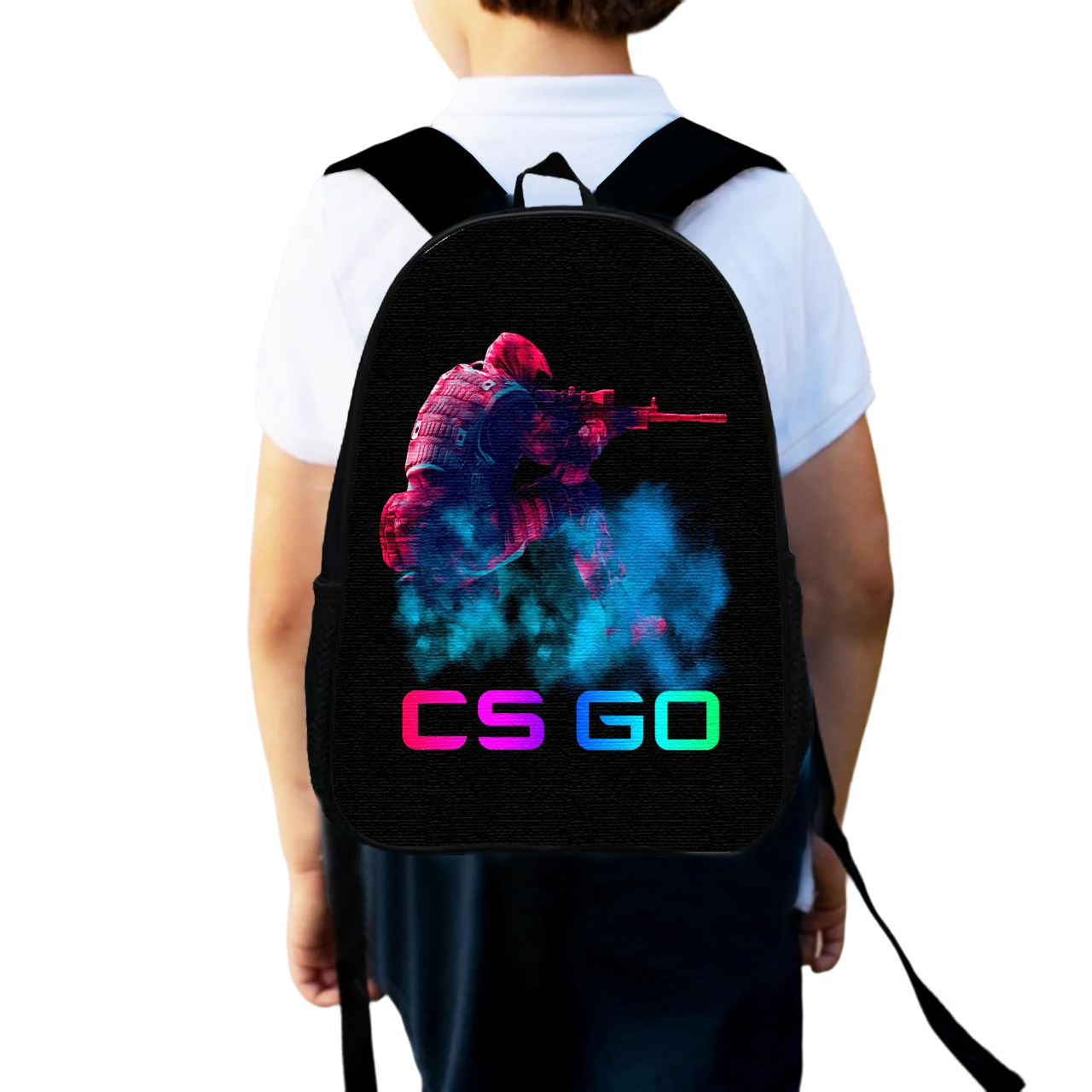 Школьный детский рюкзак для мальчика CS GO Counter-Strike городской 34х27 см (0070)