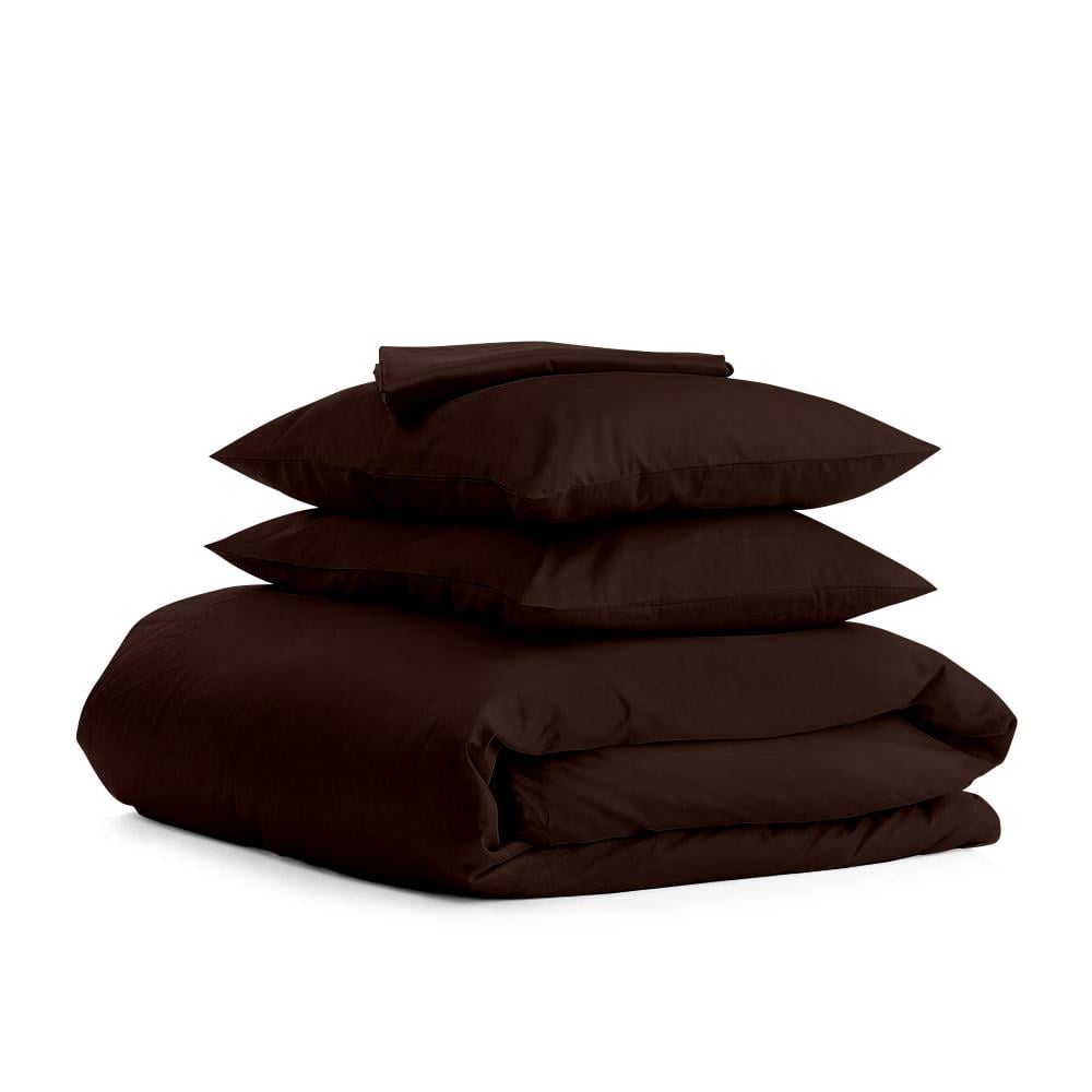 Комплект евро постельный Cosas Satin Chocolate 200х220 см (4822055364779)