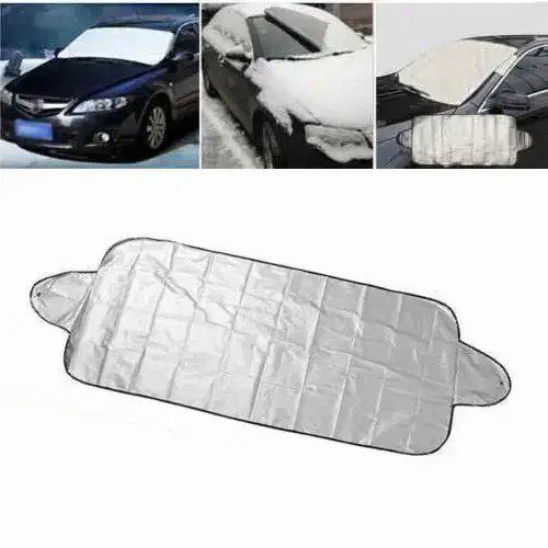 Накидка-чохол на лобове скло від снігу та сонця 150x70 см Сірий - фото 3 Накидка-чохол на лобове скло від снігу та сонця 150x70 см Сірий - фото 3