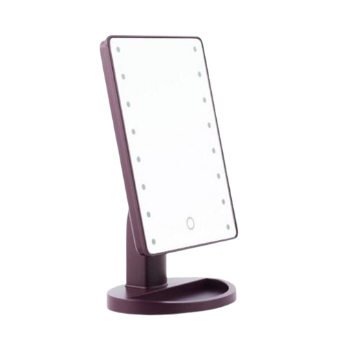 Зеркало настольное для макияжа Magic с LED подсветкой/сенсорное управление Фиолетовый