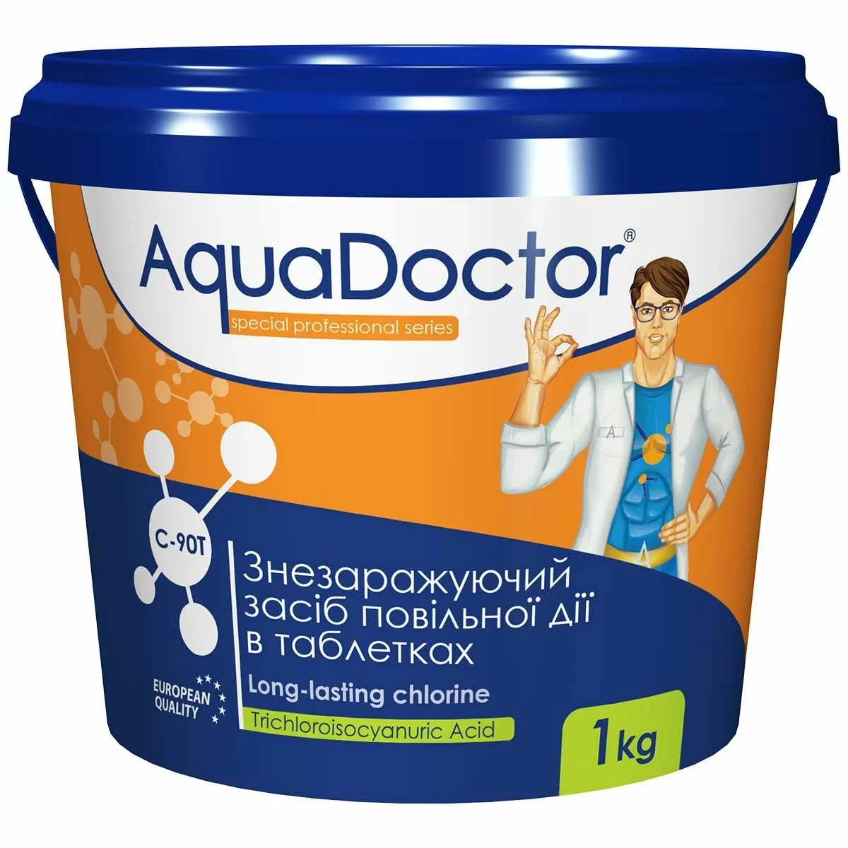 Хлор для басейну AquaDoctor C-90T 1 кг (8984882)