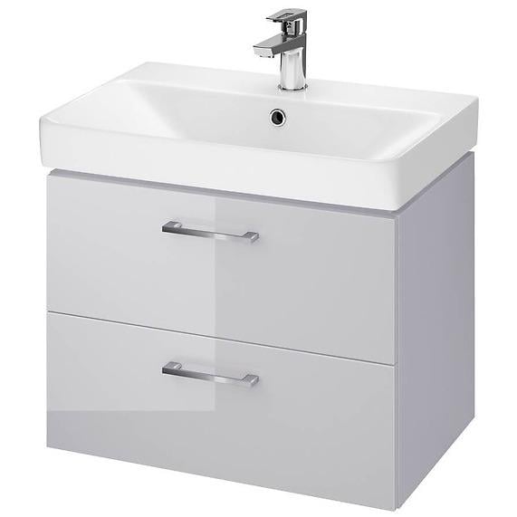 Тумба с умывальником подвесная Cersanit Lara&Mille Set B386 SZFZ1004662943 60x46x38 см Серый (118160)