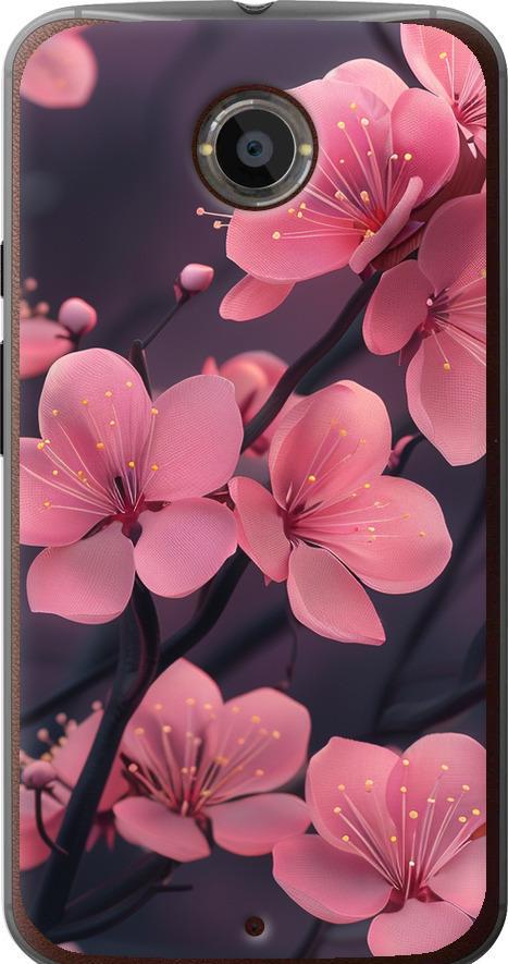 Чехол на Motorola Moto X2 Пурпурная сакура (6075u-372-42517)