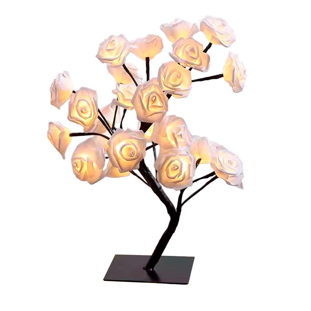 Светильник ночник в виде ветви розы (1014-206-01)