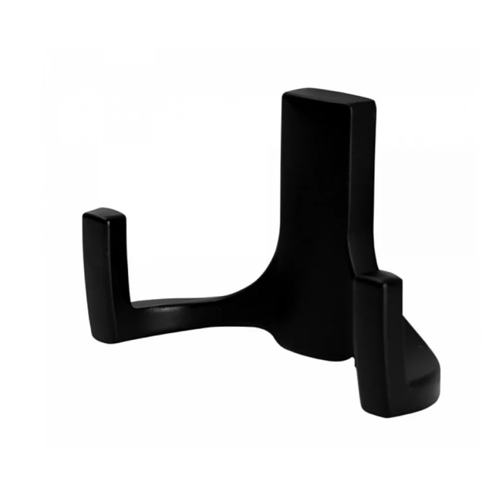 Гачок для одягу Sigma Modern 52х80х32 мм з двома вішалками Чорний (MK0456)