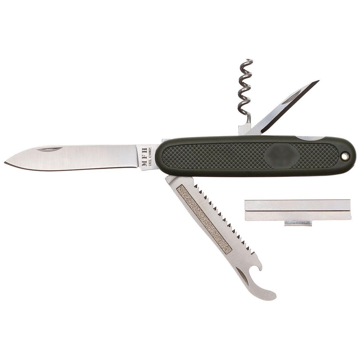 Нож карманный складной MFH складной Оливковый (44021)