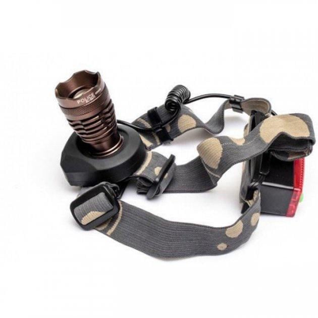 Фонарь налобный Bailong 6811 CREE-T6 2 в 1