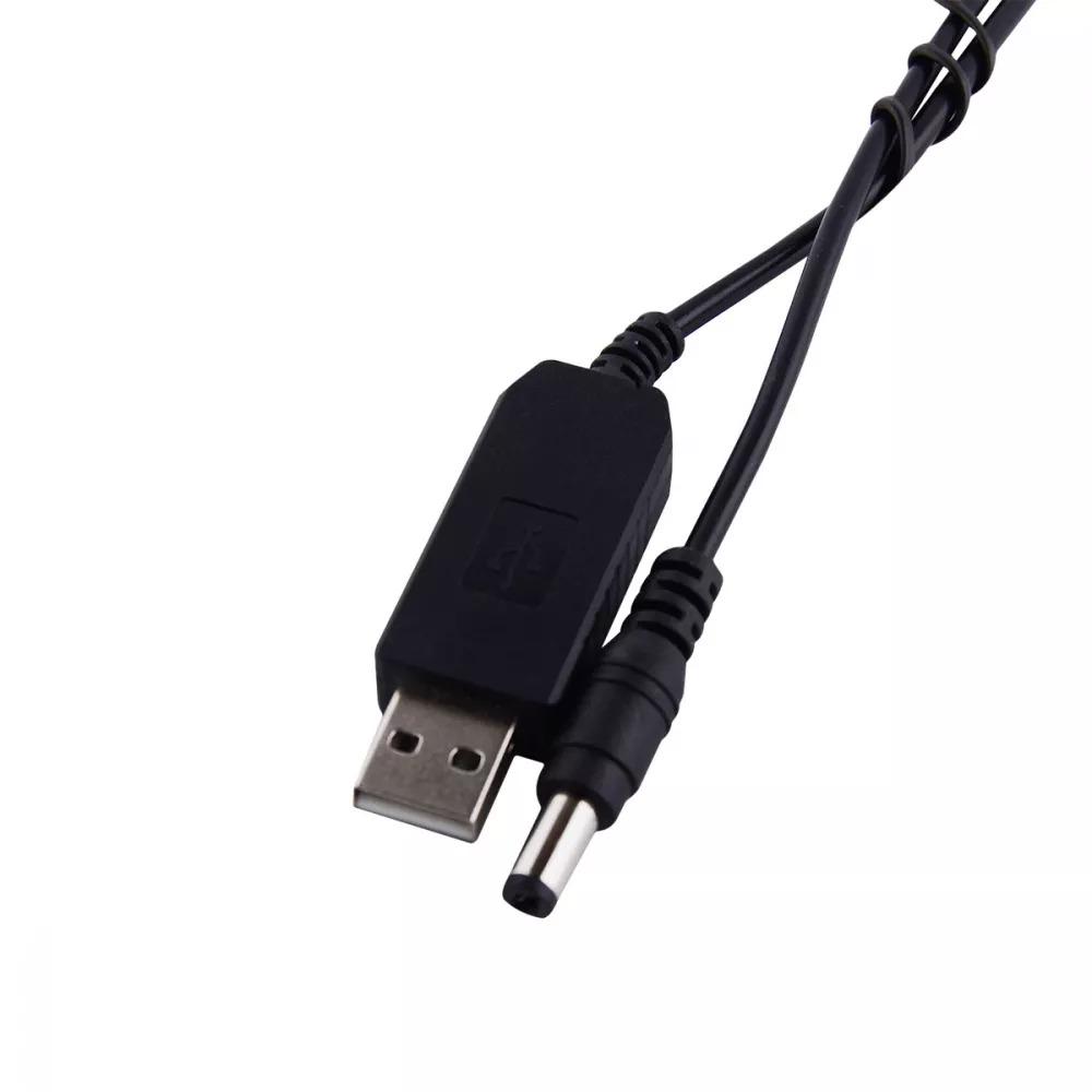 Кабель перехідник USB to DC 12V 90 см Black (73cbd106) - фото 2