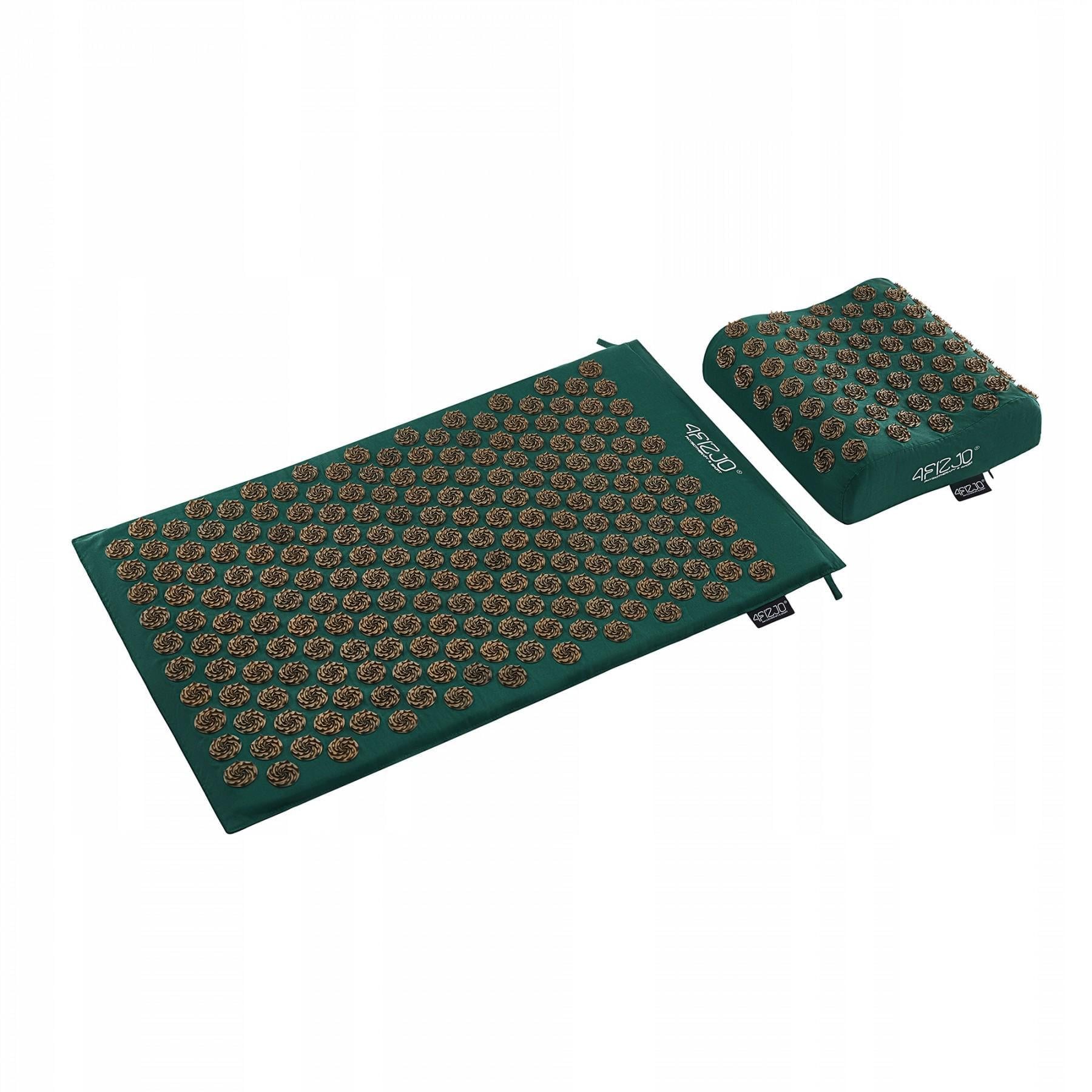 Коврик акупунктурный 4fizjo 4FJ0382 Eco Mat XL с подушкой 72x42 см Navy Green/Gold (36431)