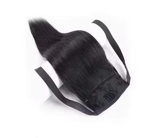 Хвост-парик накладных волос Черный (29059924) - фото 4