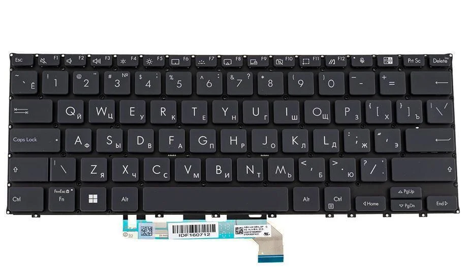 Клавиатура для ноутбука Asus B3302 series rus/без фрейма Черный (169980)