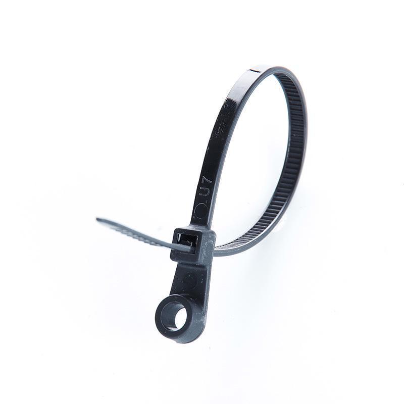 Стяжка кабельна Apro з кільцем 4х150 100 шт./уп. Чорний (28680144)