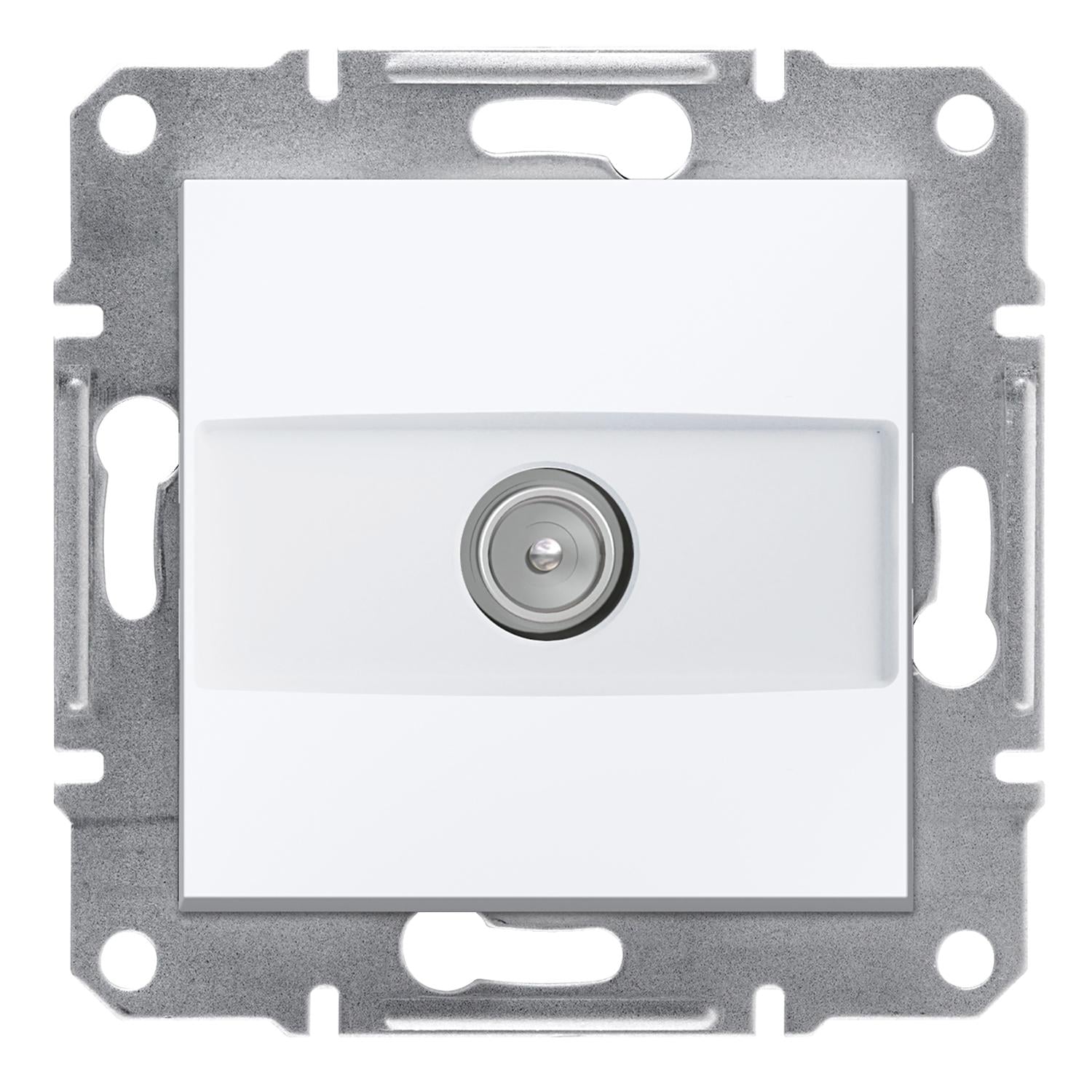 Розетка ТВ Schneider Electric Asfora проходная 8 dB без рамки Белый (EPH3270321)